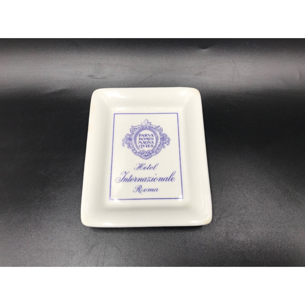 Richard Ginori Hotel Internazionale Roma Porcelain Souvenir Trinket Tray Italy